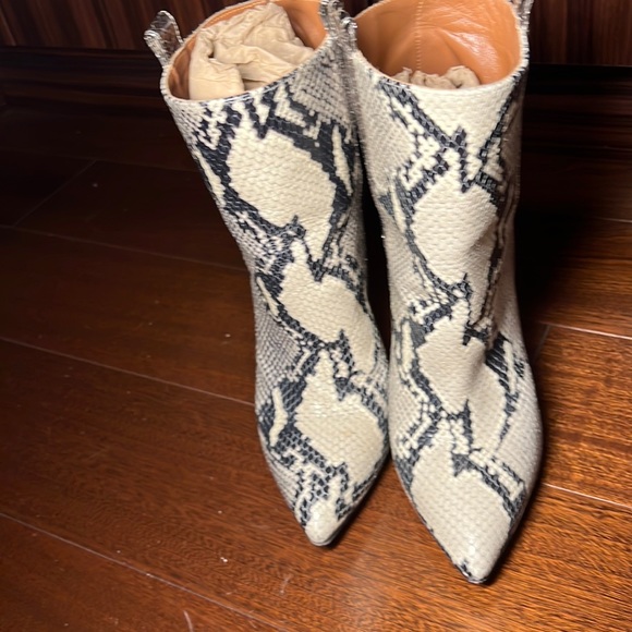 Paris Texas python and silver boot worn once - Picture 2 of 4